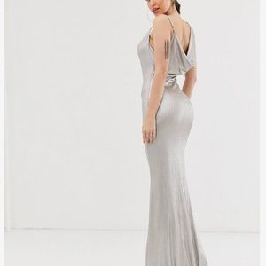 ASOS // Asymmetric Cowl Neck Maxi Dress